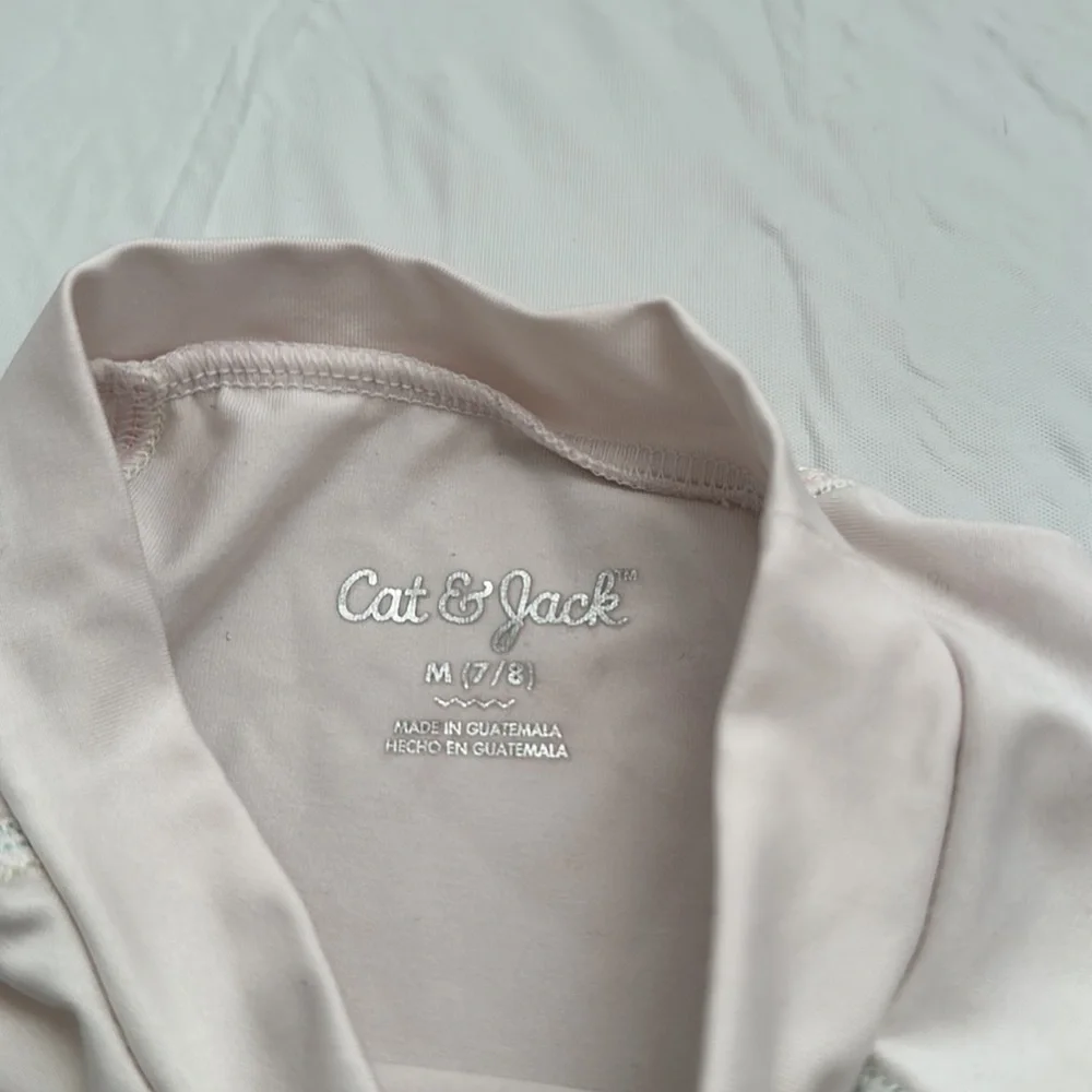 Cat and Jack white long sleeve rash guard